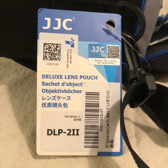 NWTO JJC Deluxe Lens Pouch fits low 3.15” x 5.98” (D x L). Shoulder & belt strap - Picture 2 of 7